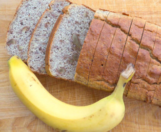 Bananbröd – gluten- & mjölkfritt