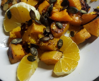 Squash With Orange And Pumpseeds