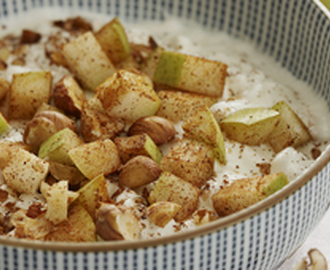 Keso cottage cheese med kanel och melon