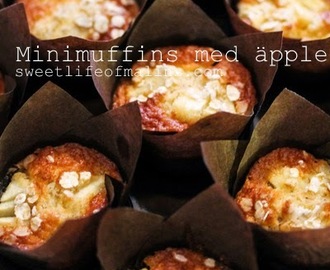 Supergoda mini-muffins med äpplen (GF)