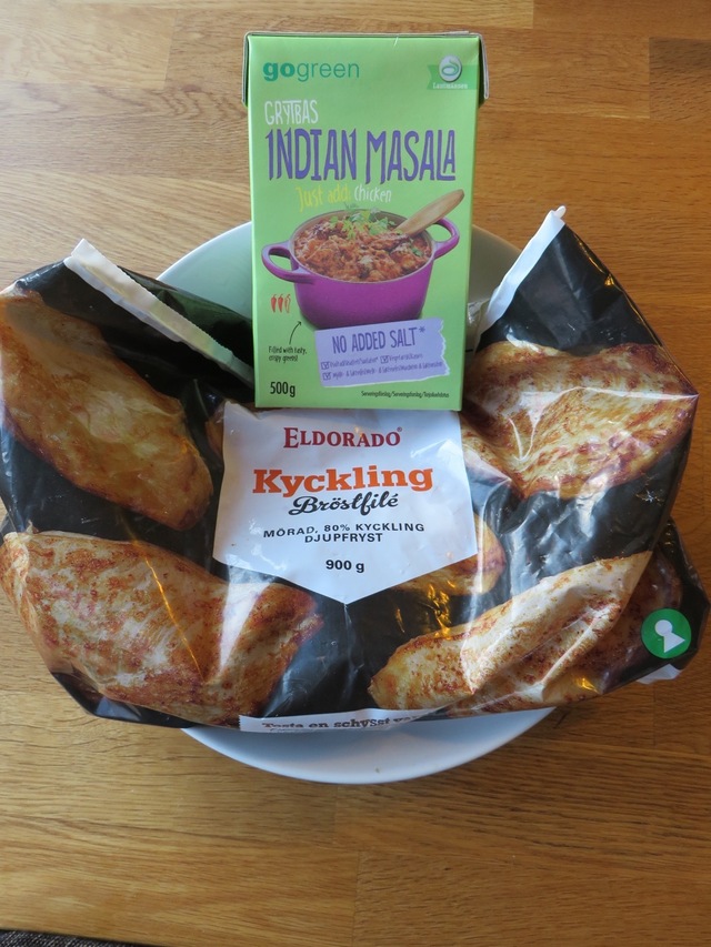 Indian Chicken Tikka Masala med bästa hjälpen