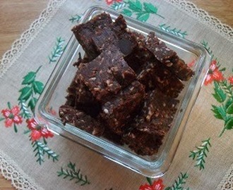 Raw Brownies med kanel