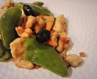 Bocconcini di pollo con friggitelli