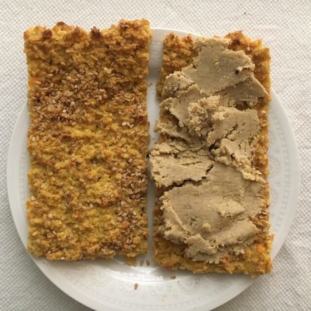 Elisabeth Labbaci –   Glutenfritt sötpotatisbröd och hummus