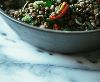 THE BEST MARINATED LENTILS FROM “OH SHE GLOWS EVERY DAY”