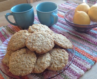 Glutenfria havrecookies med kokos