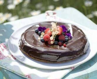 Chokladtårta med glasyr