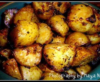 Balsamvinäger rostad potatis