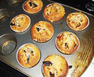 Muffins med plommon