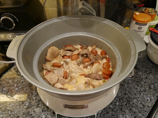 Kreolsk gryta i Crock-Pot