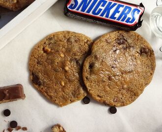 Snickers- & Chocolate chip cookies – Fridas Bakblogg