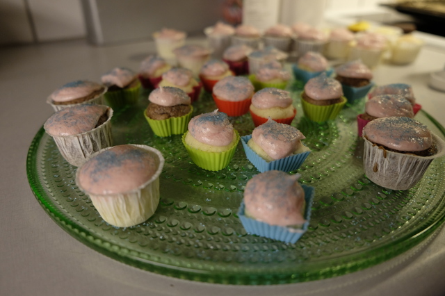 Festliga Mini-cupcakes utan gluten, vete, mjölk och soja