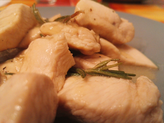 Pollo marinato al limone