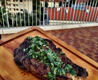 Grillad cote de boeuf med gremolata