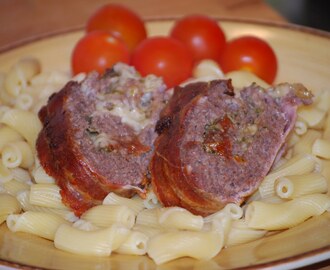 Fylld italiensk köttfärslimpa