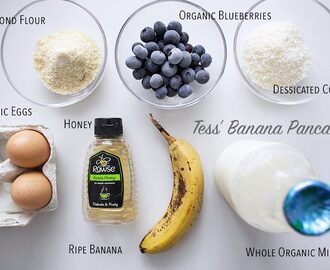 Tess’ Gluten and/or Dairy Free Banana Pancakes