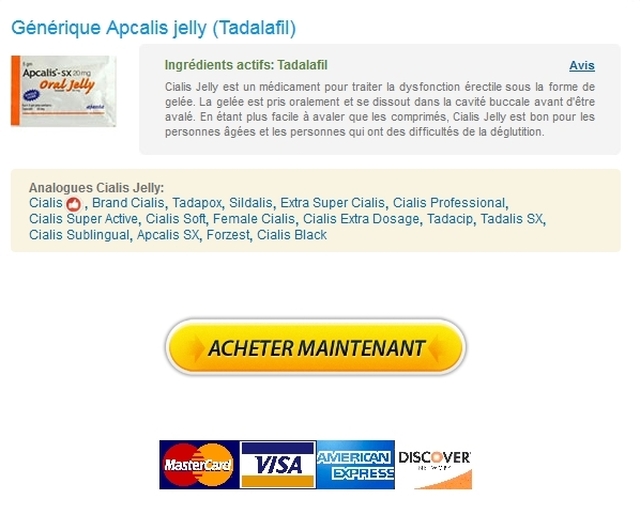 Apcalis jelly 20 mg Moins Cher Livraison Avec Ems, Fedex, UPS et autres Sécurisée et anonyme