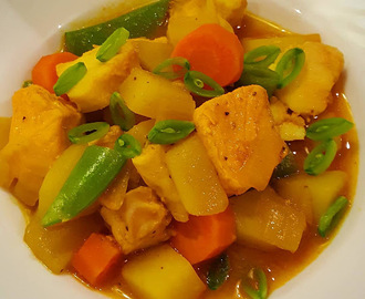 Mer fisk - enkel fiskgryta med potatis och curry