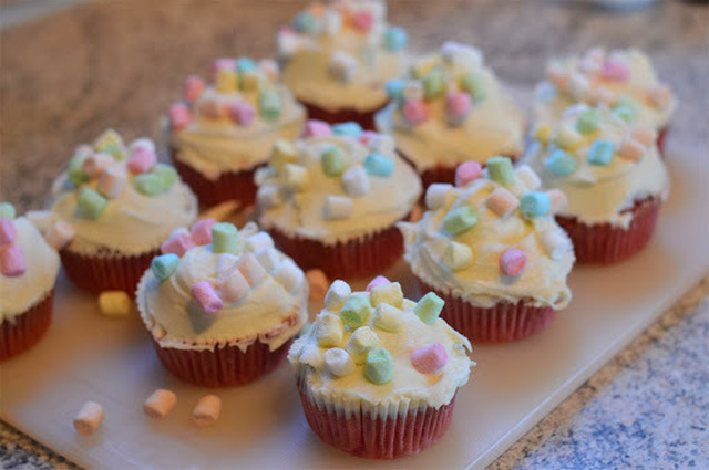 Marshmallows cupcakes