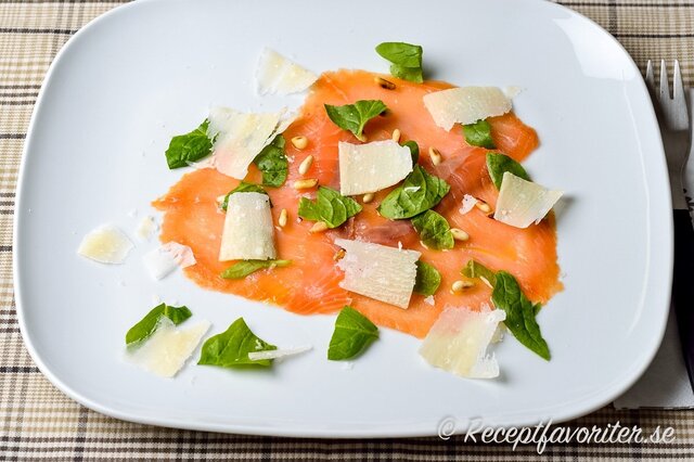 Carpaccio med lax