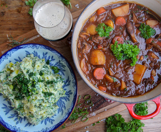 Vegansk Irländsk Gryta med Colcannon på St Patricks Day!