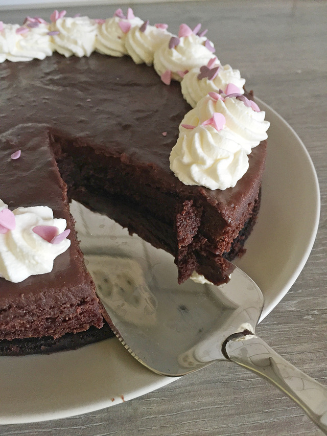 Chokladtårta bakad med kärlek