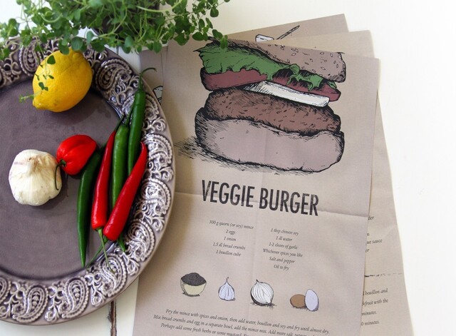 Vegoburgare – Bloody Good Vegetarian BBQ Poster nr 1 + Recept
