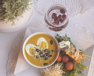 Sweet potato soup for dinner