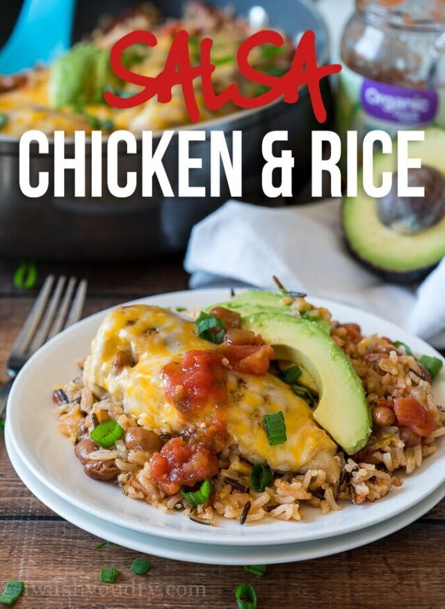 Salsa Chicken Rice Skillet