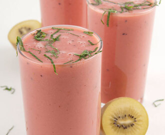 Smoothie med Zespri SunGold kiwi och vattenmelon