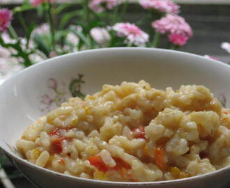 Risotto med rostad paprika