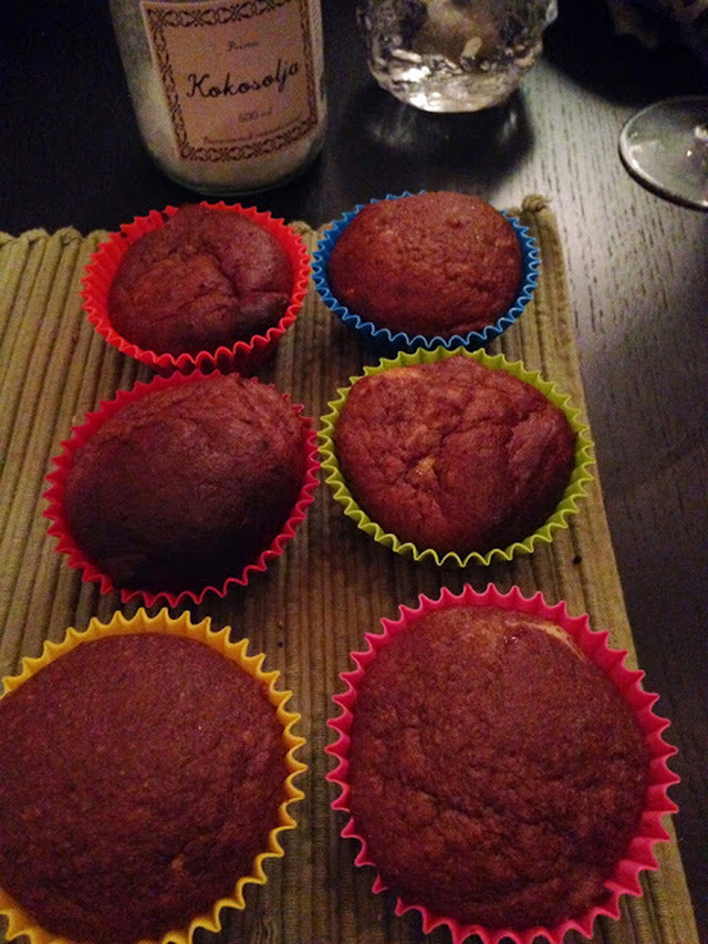 Choklad/bananmuffins glutenfria