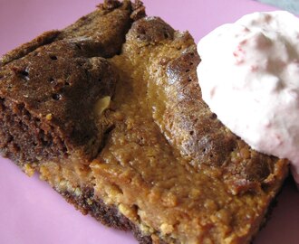 Peanut butter swirl brownies