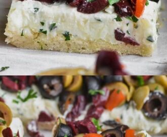 This Olive Pizza Appetizer is easy to make and the perfect party food! #appetizer | Appetizers & Starters in 2019