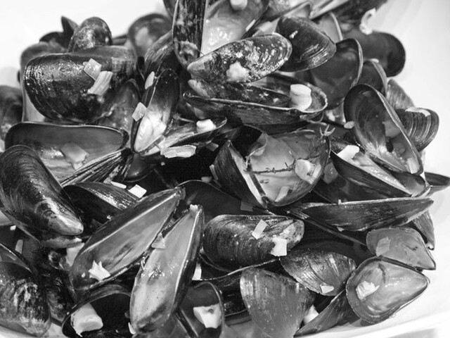 Moules marinières, blåmusslor med vitt vin & grädde