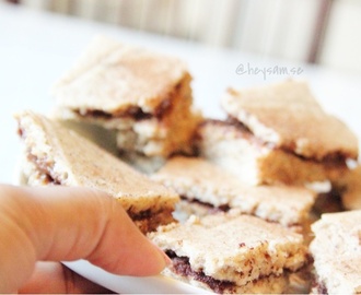 Healthy protein cinnamon roll squares