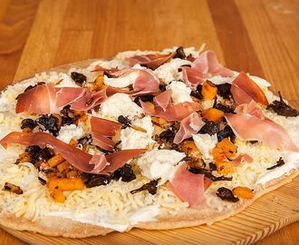 Tarte flambée med smak av höst