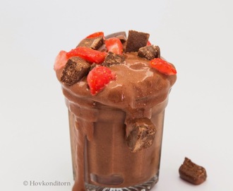 Double Chocolate Strawberry Smoothie