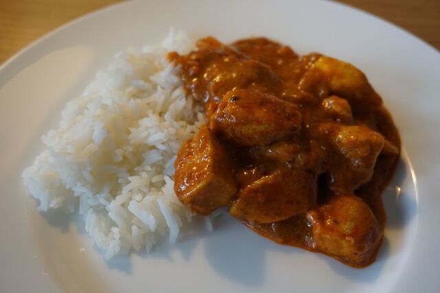 Enkel och lite fuskig chicken tikka masala