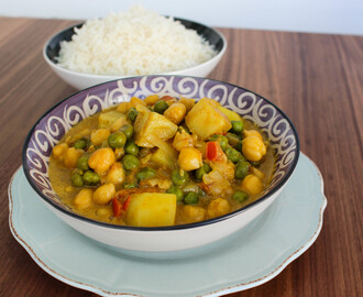 Vegansk currygryta- middag på 30 min