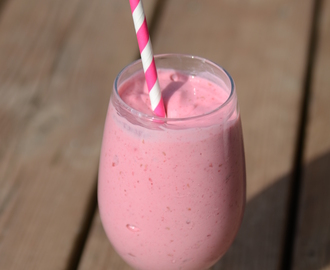 Enkel hallonsmoothie