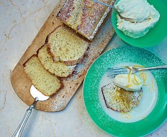 Lemon drizzle cake med mascarponekräm