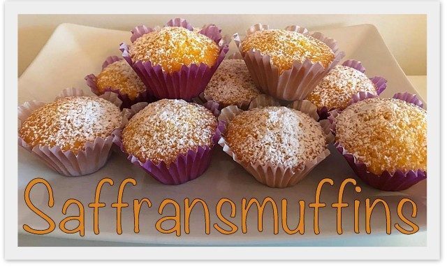 Saftiga Små Saffransmuffins