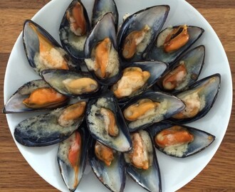 Gratinerade musslor