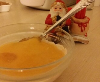 Glöggpannacotta med clementinspegel