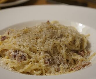 Krämig och god carbonara till middag