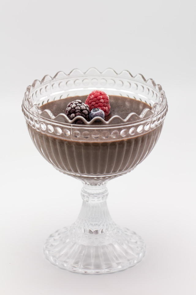 Peppermint-Chocolate Pudding with Stevia