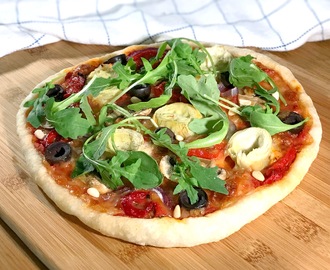 Glutenfri vegetarisk pizza