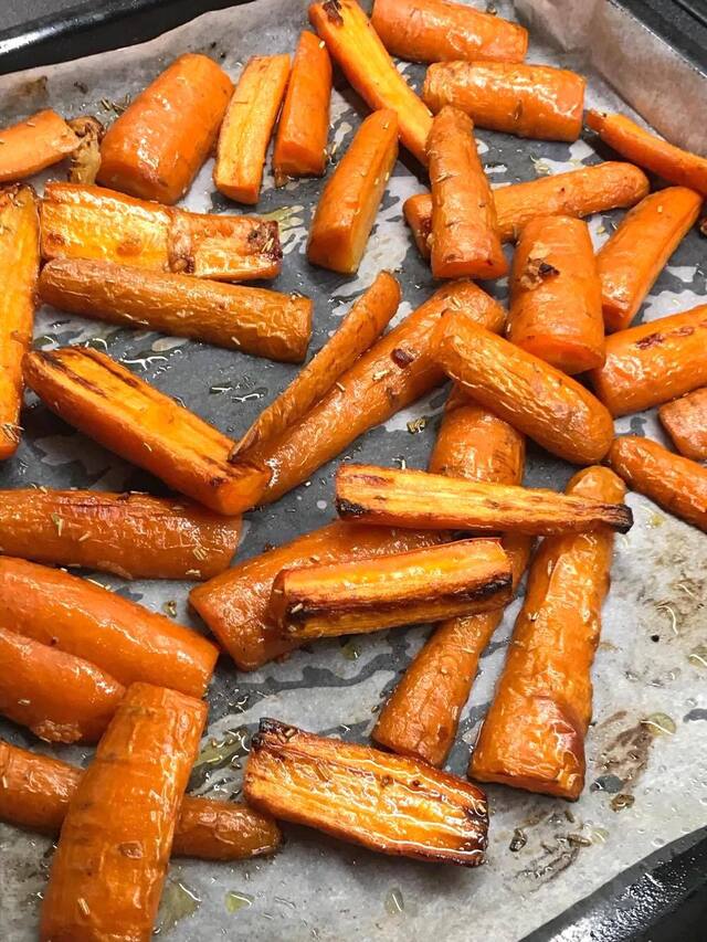Rostade morötter