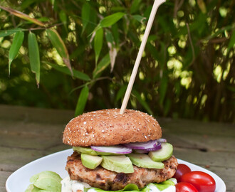 Kycklingburgare med smak av soltorkade tomater och oliver